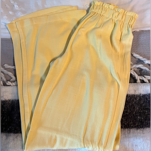 Linen blend paper bag pants - Picture 8 of 9